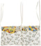 FALESOUL Cotton Baby Bedside Hanging Storage Bag, 2-Pockets Baby Crib Side Organizer Crib