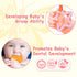 VOILBTOY 0-6 Ring,Tummy 0-3-6-12 Baby Toys Months,Infant Musical Sensory Stuffed Animal with Squeaker,Rattle,Crinkle
