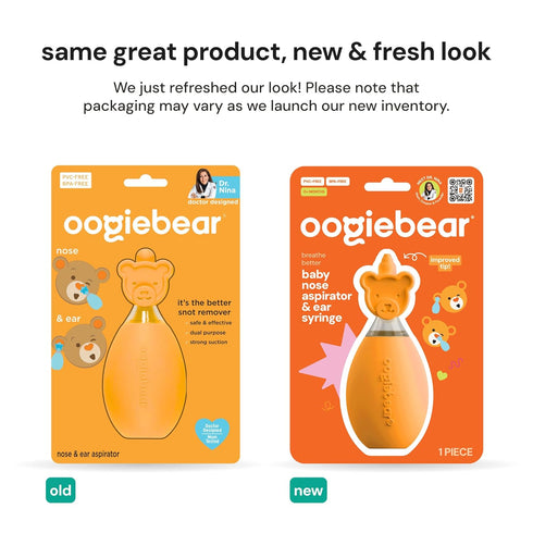 oogiebear: Baby Nasal Aspirator - Safe Booger & Earwax Remover for Newborns, Infants, Toddlers - Better Syringe