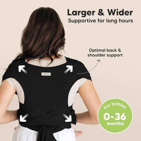 KeaBabies Baby Wrap Carrier Ring Sling - Easy to Wear, Adjustable D-Lite Baby Carrier Newborn to Toddler, Infant