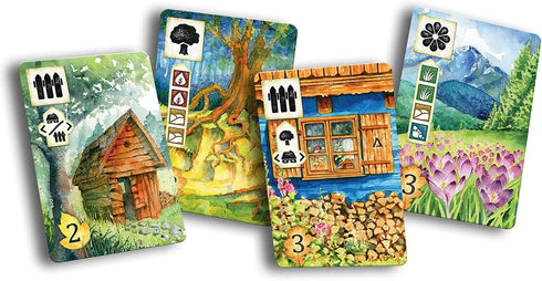 Meadow Board Game - Nature Observing Drafting and Set Collection Game, Strategic Exploration, Fun Family Game for Kids