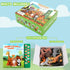Tudoccy 13 3 Safari Animals Figures Toys - Realistic Wild Plastic Animal Figurines & Kids Sound Book - Educational