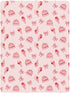 Jynexis 52x28 Cake Ice Cream Pink Print Baby Crib Sheets, Cotton Fitted Crib Sheet, Soft Breathable, Fits Standard
