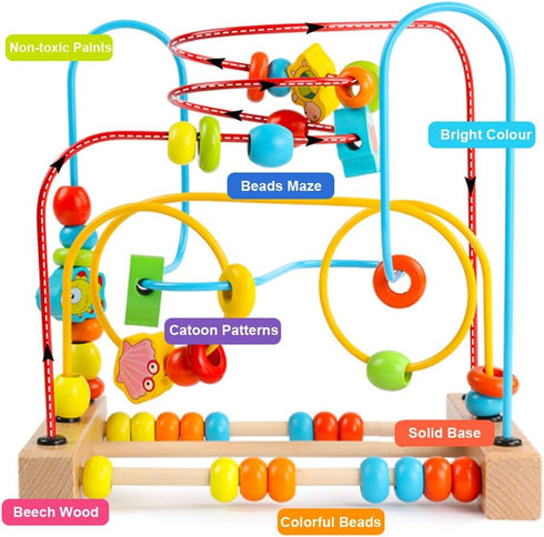 Timy First Bead Maze - Educational Wooden Toy for Toddlers