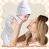 6 Set 100% 31.5" Ramede Baby Swaddle Blanket and Hat, Cotton Newborn Receiving Blanket Wrap with Headband, Soft
