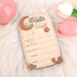 Gosknor Baby Announcement Sign, Moon Star Birth Announcement Board Wooden Hello World Newborn Sign Decor Welcome Baby