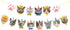 TSJ 14PCS Cat Birthday Banner, Kitty Cat Theme Party Bunting Decoration for Cat Party Favors