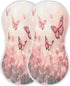 YETTASBIN Pink Butterflies Flowers Muslin Baby Burp Cloth, Super Soft Absorbent Cotton Burp Rag Baby Bibs Feeding Cloth