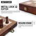 2 1 Set, 15" 2 Sets Set in Magnetic Wooden Chess and Checkers Board Game Folding Chess Boards with Extra Queens