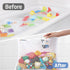 6 4 2 Pack Bath Toy Storage Organizer for Bathtub Large Mesh Bath Toy Holder & Bath Toy Net, Quick-Dry Hanging Bathroom
