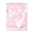 American Baby Company Heavenly Soft Chenille Sherpa Receiving Blanket - 3D Pink, 30" x 35", Warm and Cozy for Babies