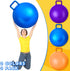 Lewtemi 3 Pcs 29 Inch Bouncing Ball with Handle - Outdoors Hopper Ball Jumping Ball with Air Pump for Exercise