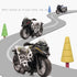 Diecast Motorcycle Toy - Pull Back Cars with Sound and Light for Boys Age 3-9 (White)