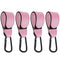 DEIHAALEN 4 Pcs Leather Stroller Hook, Mommy Stroller Clip, Stroller Accessories Organizer Hook,