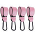 DEIHAALEN 4 Pcs Leather Stroller Hook, Mommy Stroller Clip, Stroller Accessories Organizer Hook,