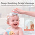 Wishbird 3-in-1 Set Baby Cradle Cap Brush kit, Soft Baby Brush, Curved Comb & Bath Sponge | BPA-Free Cradle Cap