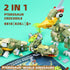 2-in-1 626 6-12 MENTOJOY Pterosaur & Crocodile Building Blocks Model- Pcs Jurassic STEM Toy | Kids Ages