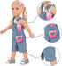 Ecore Fun 18 Inch Girl Doll Playset, 8 Pcs with Clothes and Accessories, Includes Doll and Hairpin