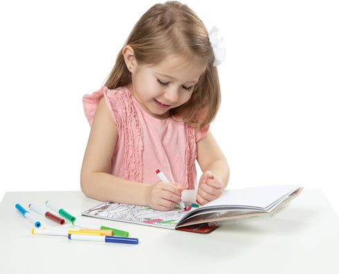 Magic-Pattern Kids’ Wild Animals Marker Coloring Pad - On the Go Travel Activity with FSC-Certified Materials