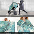Hcpwzrf Dragonflies Teal and Leaves Baby Car Seat Cover & Nursing Cover - Breathable Stretch Multi-Use Cover