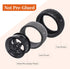 12mm Hex Wheel Rims & Rubber Tires with Foam Inserts for RC 1/10 On-Road Touring Car, Set of 4 by FriHobby