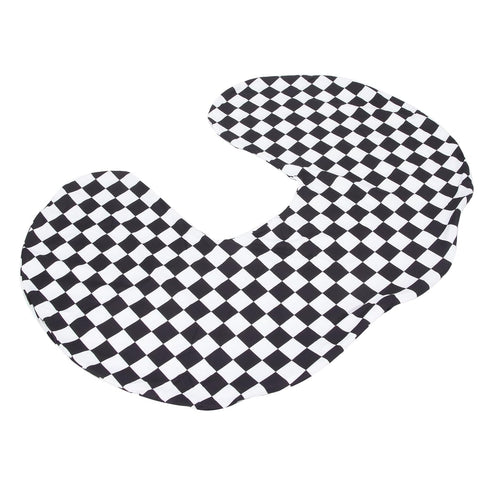 Breastfeeding Pillow Slipcover, U Shape Nursing Pillow Cover, Black and White Checkered,