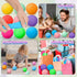 ASPULU 72Pcs Set Pack Stress Balls for Adults and Kids - Squishy Ball Sensory Fidget Toys for Anxiety Relief - Squeeze