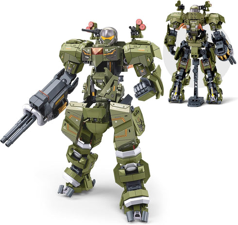 HIGH GODO Main Battle Mech Robot Transforming Building Blocks Set for Adults,City