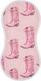Mazeann Western Cowgirls Boots Pinks Burp Cloths Baby Boys Girls Absorbent Soft Cotton