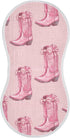 Mazeann Western Cowgirls Boots Pinks Burp Cloths Baby Boys Girls Absorbent Soft Cotton