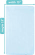 15" 33" 100% American Baby Company x Fitted Bassinet Sheet, Natural Cotton Jersey Knit, Baby Blue, Soft Breathable