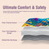 YJORIX 50x50 Baby Play Mat, Thickened Playpen Mat, Waterproof & Non-Slip, Foldable Baby Play Mat for Floor, Machine