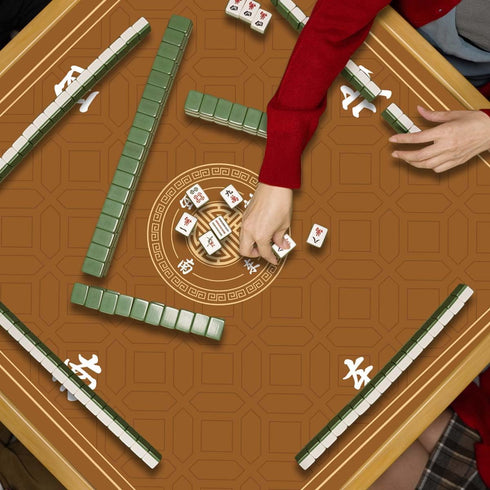 31.5 Inch Mahjong Mat, Non-Slip Noise Reducing Game Mat, Mahjong Table Mat,Mahjong Mat with Cloth Bag and Carton