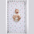 Little Love by NoJo Sloth Fitted Crib Sheet - Tropical Garden Design in Pink, Grey, and White