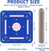 Kabeyoe 31.5''x31.5'' American Mahjong Mat with Rules, Non-Slip Waterproof Mahjong Table Mat, Noise-Reducing Mahjong