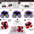 Duyfioa 4 Pack 360 4 Playset 3 4 5 6 7 8 Monster Trucks for Boys, Pull Back Vehicles Cars for Toddlers, Rotation Wheels