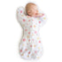 Set, 3-6 Amazing Baby Gift Watercolor Roses and Soft Pink, Mo Transitional Swaddle Sack with Arms Up Half-Length