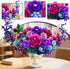 Set 1274 12+ PLAXSOON Moon Flower Bouquet Building with Lights, Mothers Day Flowers Botanicals Building Block Kit, PCS