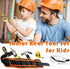 QeeHeng Set, Set Hammer, Kids Tool Kids Real Tool with Tools Bag, Tools Belt, Screwdrivers, DIY Building Woodworking