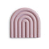mushie Silicone Baby Teether Toy | Rainbow (Mauve)