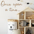 JarThenaAMCS Once Upon a Time Wooden Sign Reading Corner Sign Nursery Wall Decor for Kids Bedroom Bookshelf Home Decor