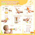 7pcs Set 18M+ 2 3 4 3-5 Pajojoqa Musical Instruments Montessori Toys Neutral Colors Wooden Toys for Toddlers Percussion