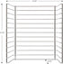 12 inches 0.75 inches Melissa & Doug Multi-Fit Metal Wire Puzzle Rack wide and deep