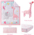 Set 4 Set Set Baby Crib Bedding with Baby Blanket Bundle, Piece Cartoon Crib Bedding & Soft Warm Baby Receiving