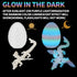TXB3DOK 4PCS 3D Sets,Surprise Printed Dragon with Wings and Egg DND Dice Mini Mystery Dragon Egg, Cool Flexible Animals