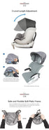 Black Car Seat Sun Shade Extender Canopy