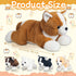 5 16" Mommy 4 Pieces Corgi Dog Stuffed Animal with Babies Puppies Inside Stuffed Corgi Dog Plush Toy with Baby Puppy