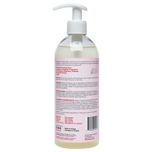 3-in-1 16 oz. Dr. Natural Tear-Free Baby Plus Kids Soap - Head-to-Toe Baby Soap and Shampoo - Sensitive Skin