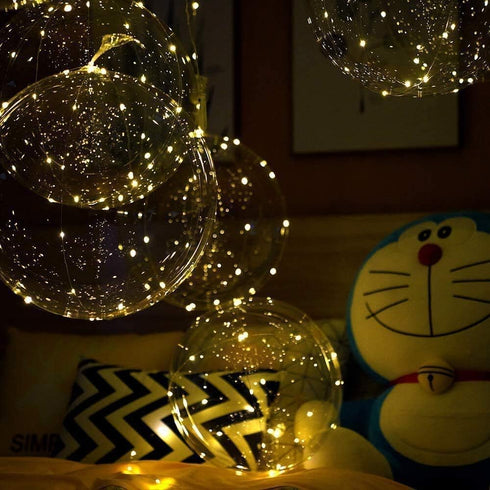 18 Packs 3 22 Inches Party Led Balloons, Light Up Balloon Battery Included Meters String Lights Inflated Size Clear