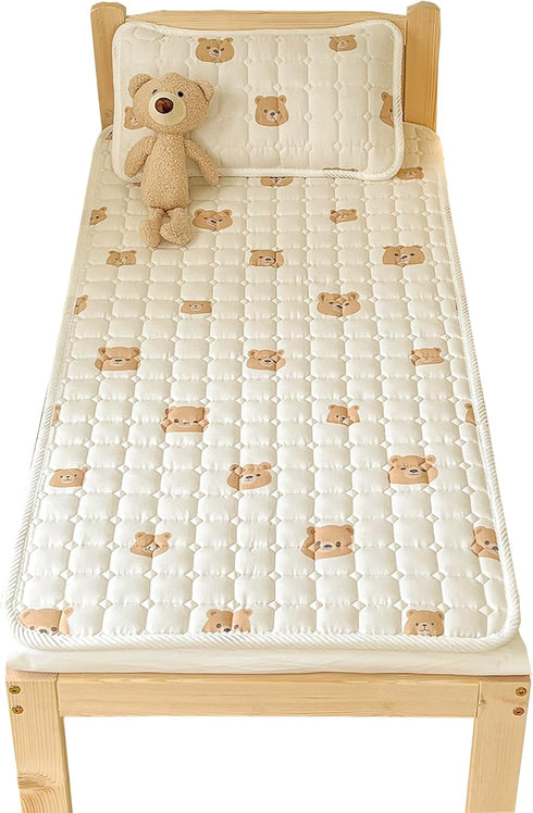 Corzhab Baby Crib Mattress Cover Protector, Toddler Mattress 100% Cotton Mini Baby Mattress